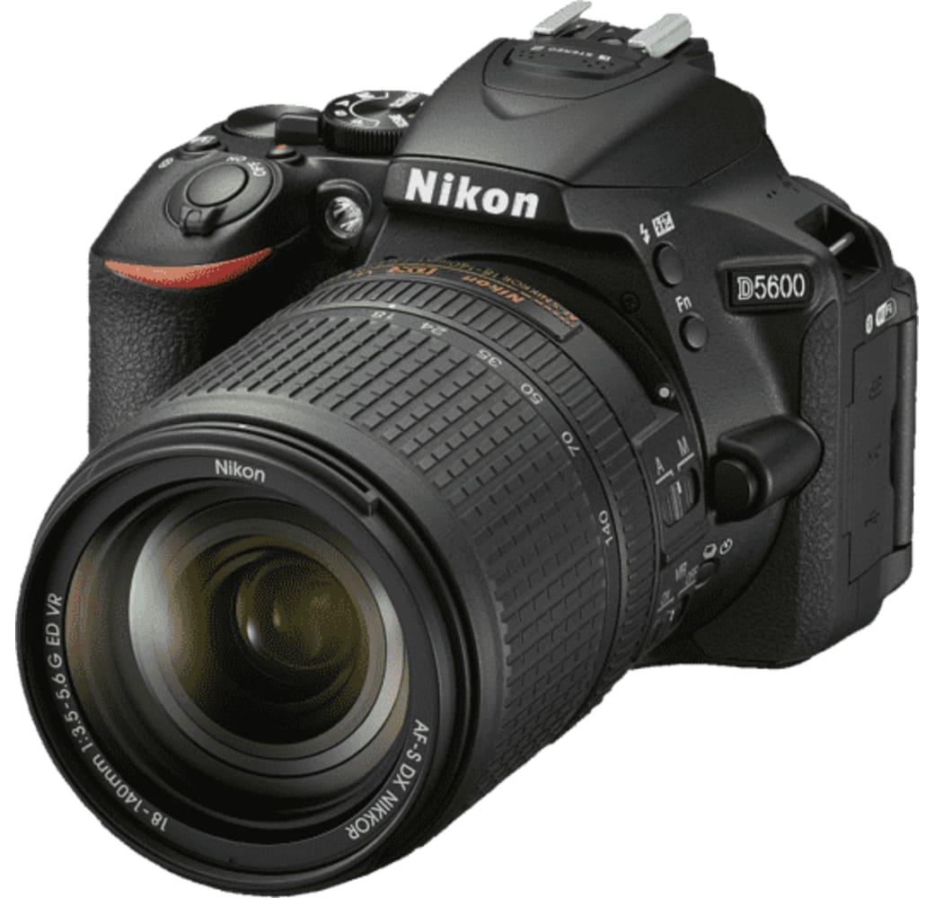 Black Nikon D5600 Camera Kit with Nikon AF-S DX 18-140mm f/3.5-5.6G ED VR Lens.1