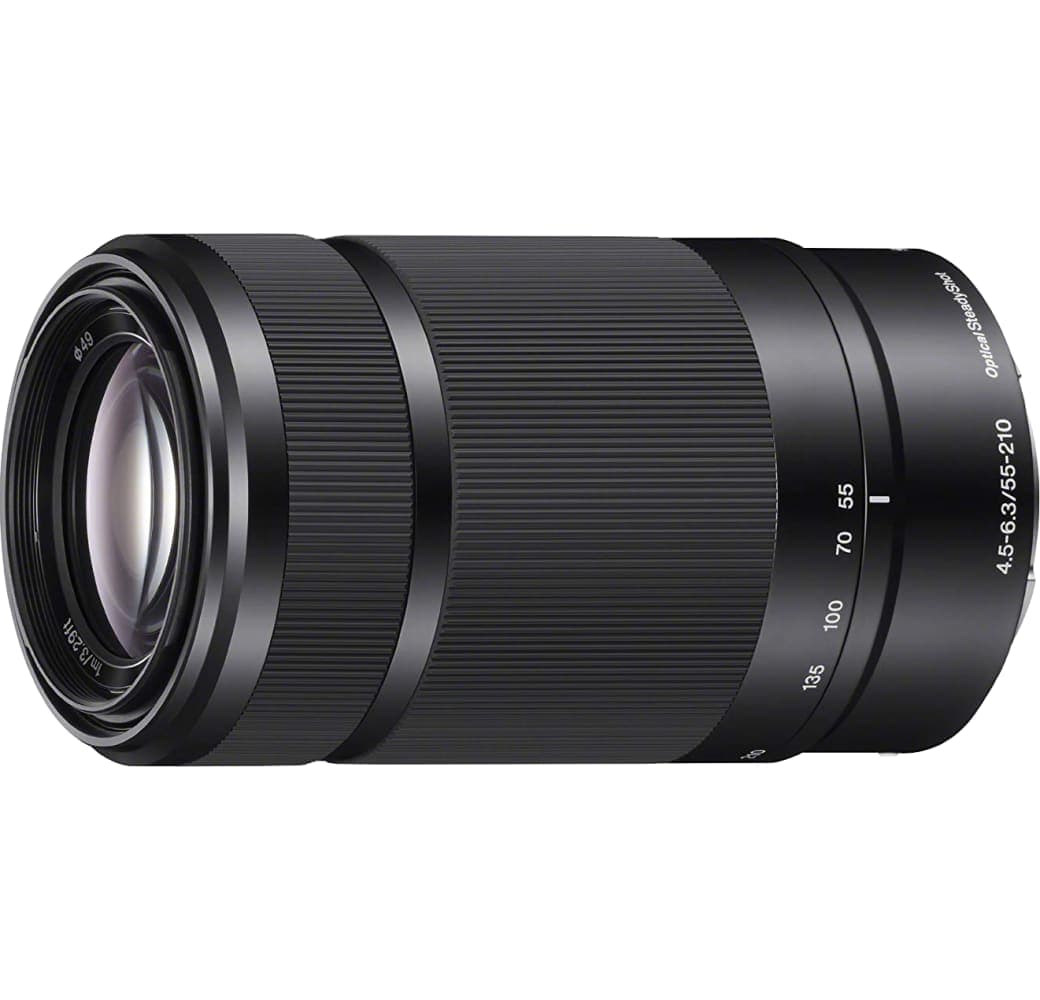 Black Sony SEL 55-210mm F/4,5-6.3.1