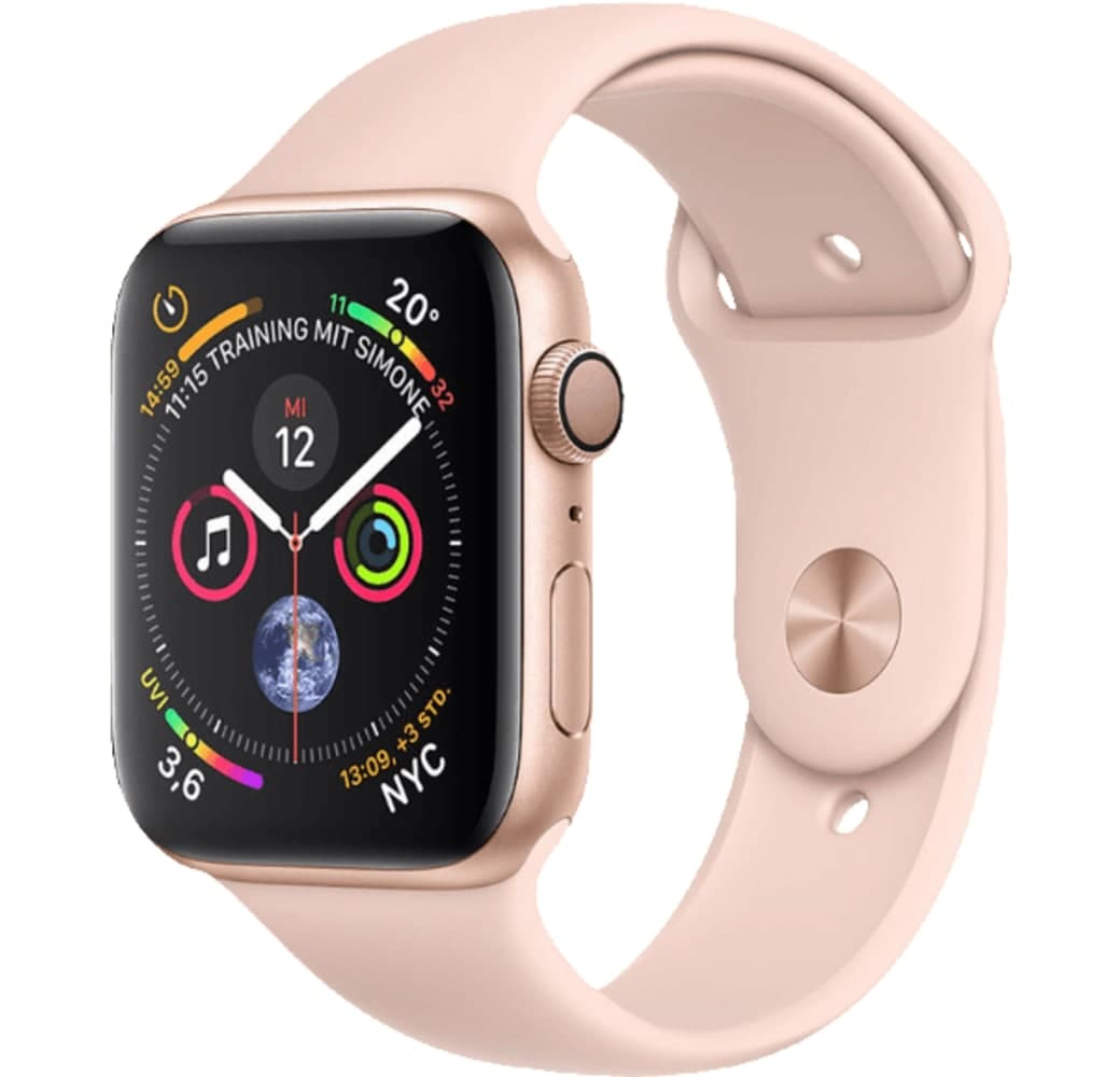 Gold / Sandrosa Sportarmband Apple Watch Serie 4 GPS, 44 mm Aluminium-Gehäuse, Sport-Loop / -Armband.2