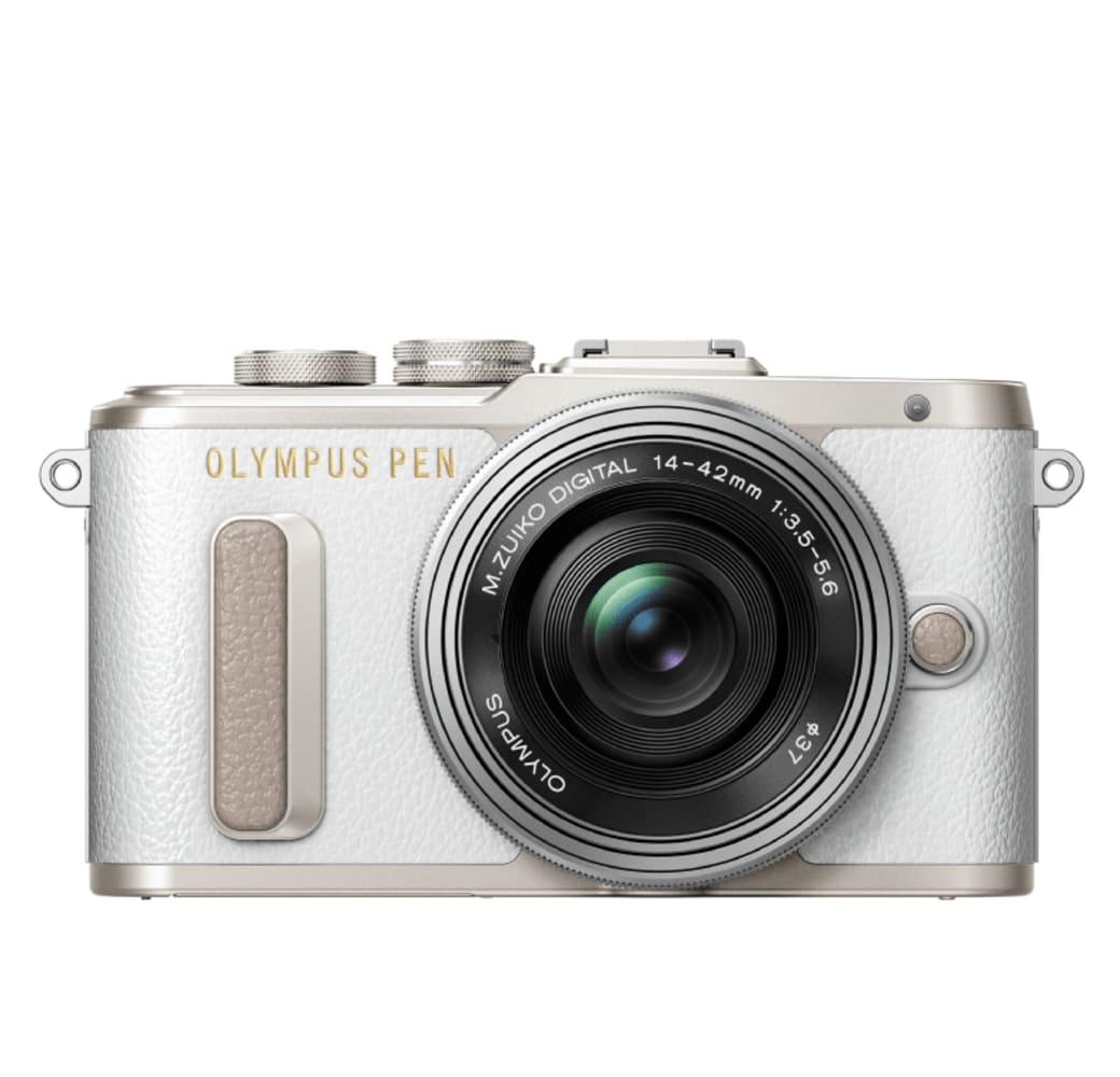 White & Silver Olympus E-PL 8 14-42MM EZ PANCAKE KIT.1