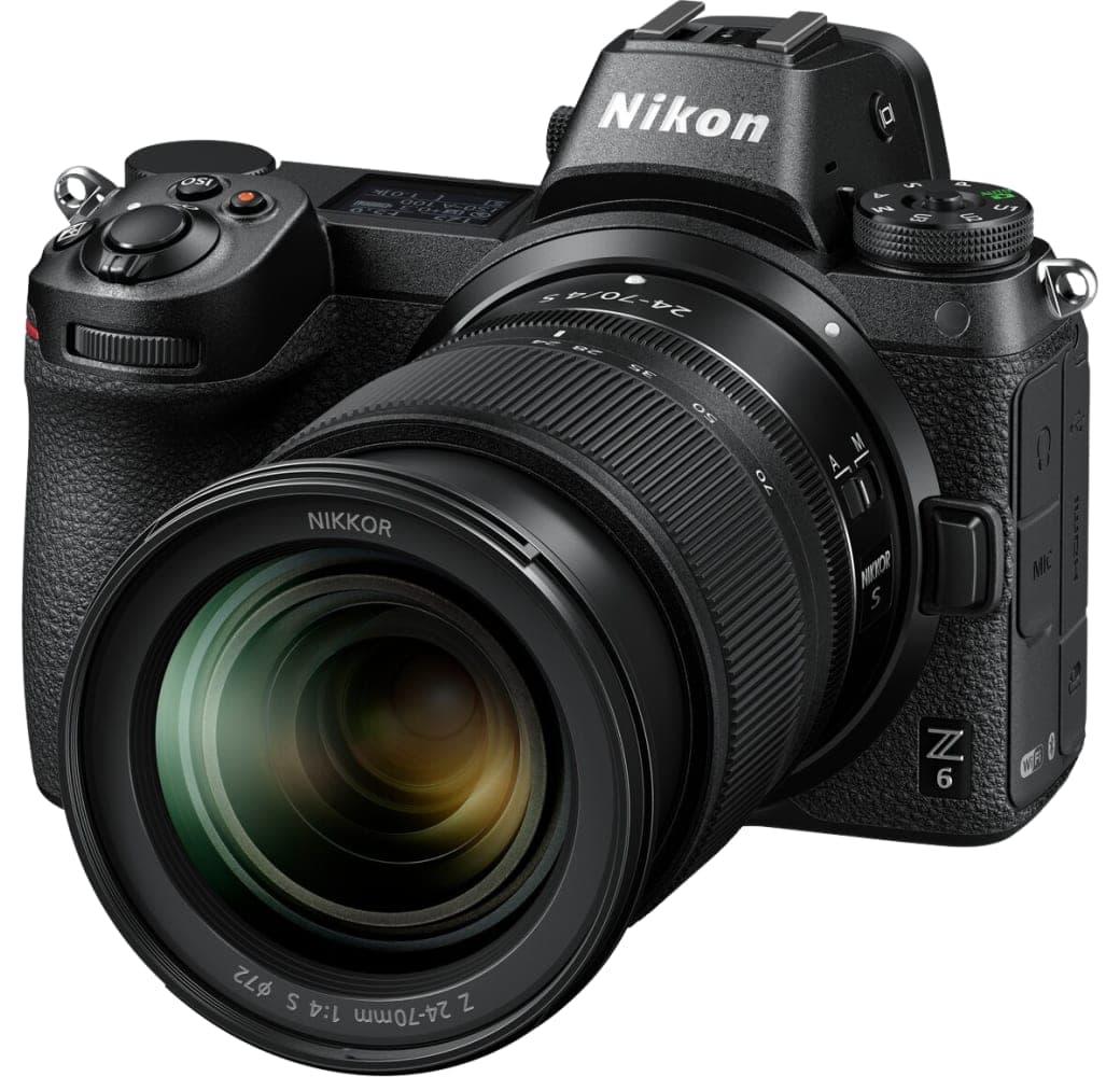 Black Nikon Z6 + Nikon Z 24-70mm f/4.0 S + FTZ Adapter, Kit.5