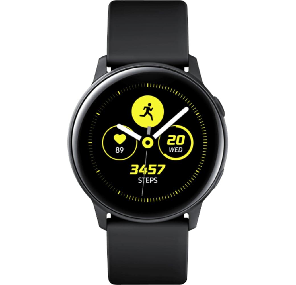 Black Samsung Galaxy Watch Active, 40mm Aluminium case, Silicone band.1