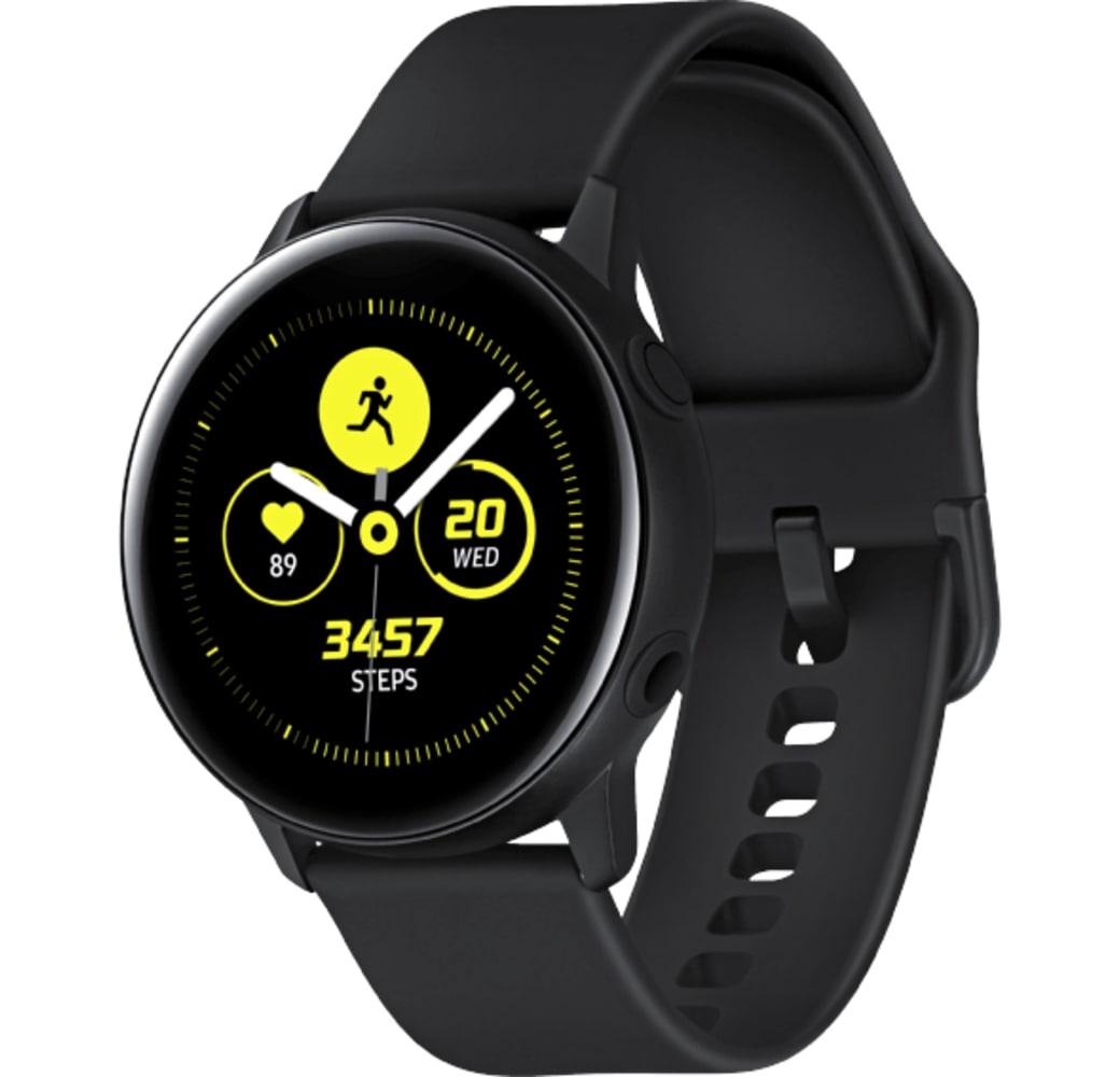 Black Samsung Galaxy Watch Active, 40mm Aluminium case, Silicone band.2