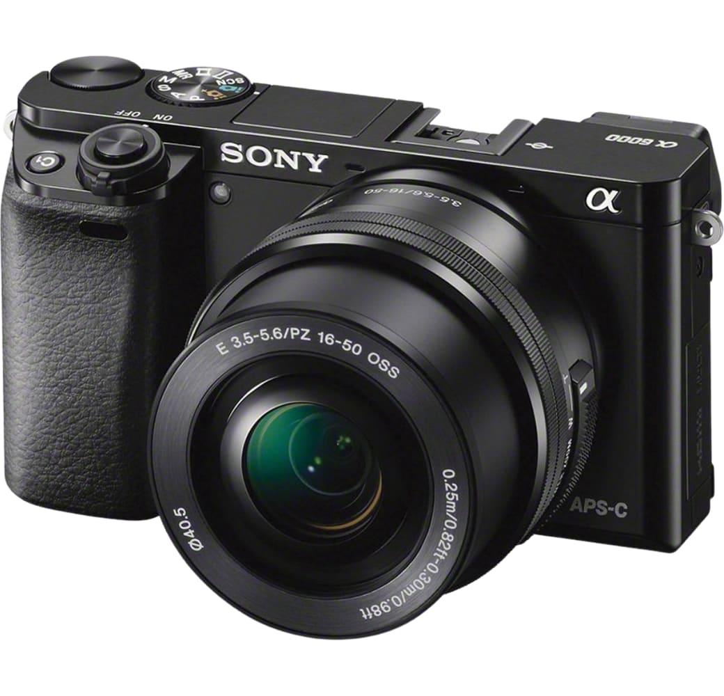 Black Sony Alpha 6000 Camera Kit with E PZ 16-50 mm f/3.5-5.6 OSS Lens.1