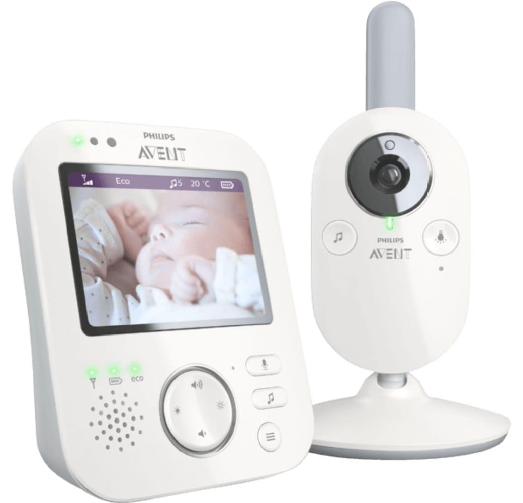 Weiß PHILIPS SCD 843/26 Digitales Video Babyphone.1