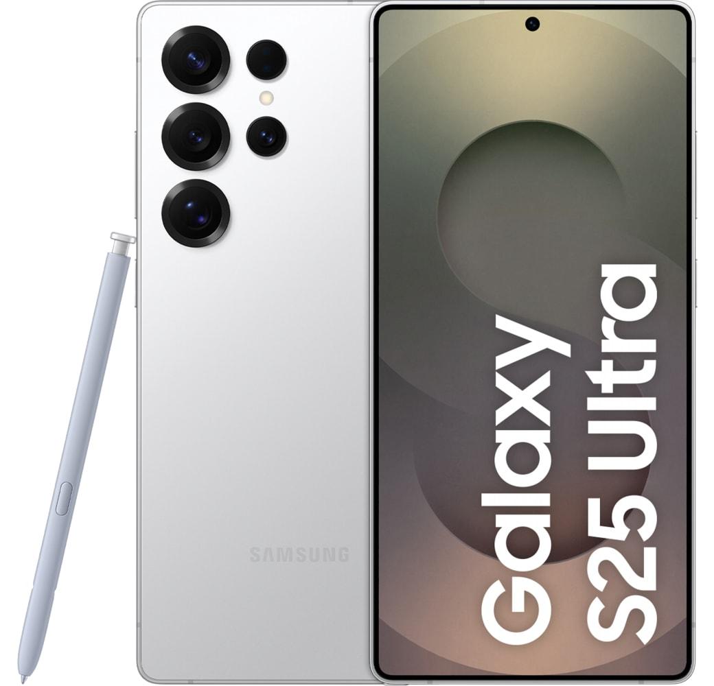 Titanium Whitesilver Samsung Galaxy S25 Ultra Smartphone  - 256 GB - Dual SIM.1