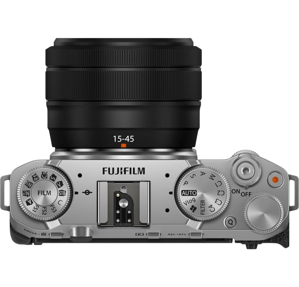 Zilver Fujifilm X-M5 Systeemcamera, met lens XC15-45mm f/3.5-5.6 OIS PZ.4
