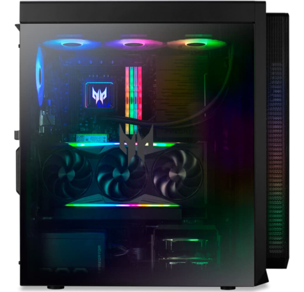 Black Acer Predator Orion 7000 (PO7-660) Gaming Desktop - Intel® Core™ Ultra 7-265F - 32GB - 1TB SSD - NVIDIA® GeForce® RTX™ 5080.4