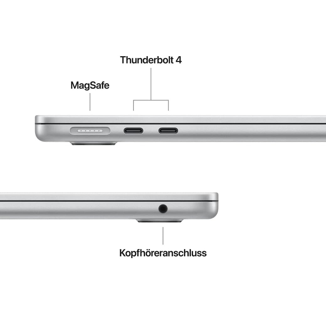 Silver MacBook Air 13" - Apple M4 Chip 16GB Memory 256GB SSD Integrated 8-core GPU.3
