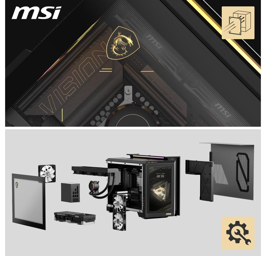 Black MSI MEG Vision X AI 2NVV7-009AT Gaming PC - Intel® Core™ Ultra 7-265K - 32GB - 2TB SSD - NVIDIA® GeForce® RTX™ 5080.7