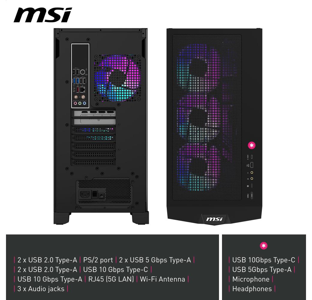 Black MSI MPG Infinite X3 AI 2NVZ9-032AT Gaming PC |  Intel® Core™ Ultra 9-285K - 64GB - 1TB SSD - NVIDIA® GeForce® RTX™ 5090.7