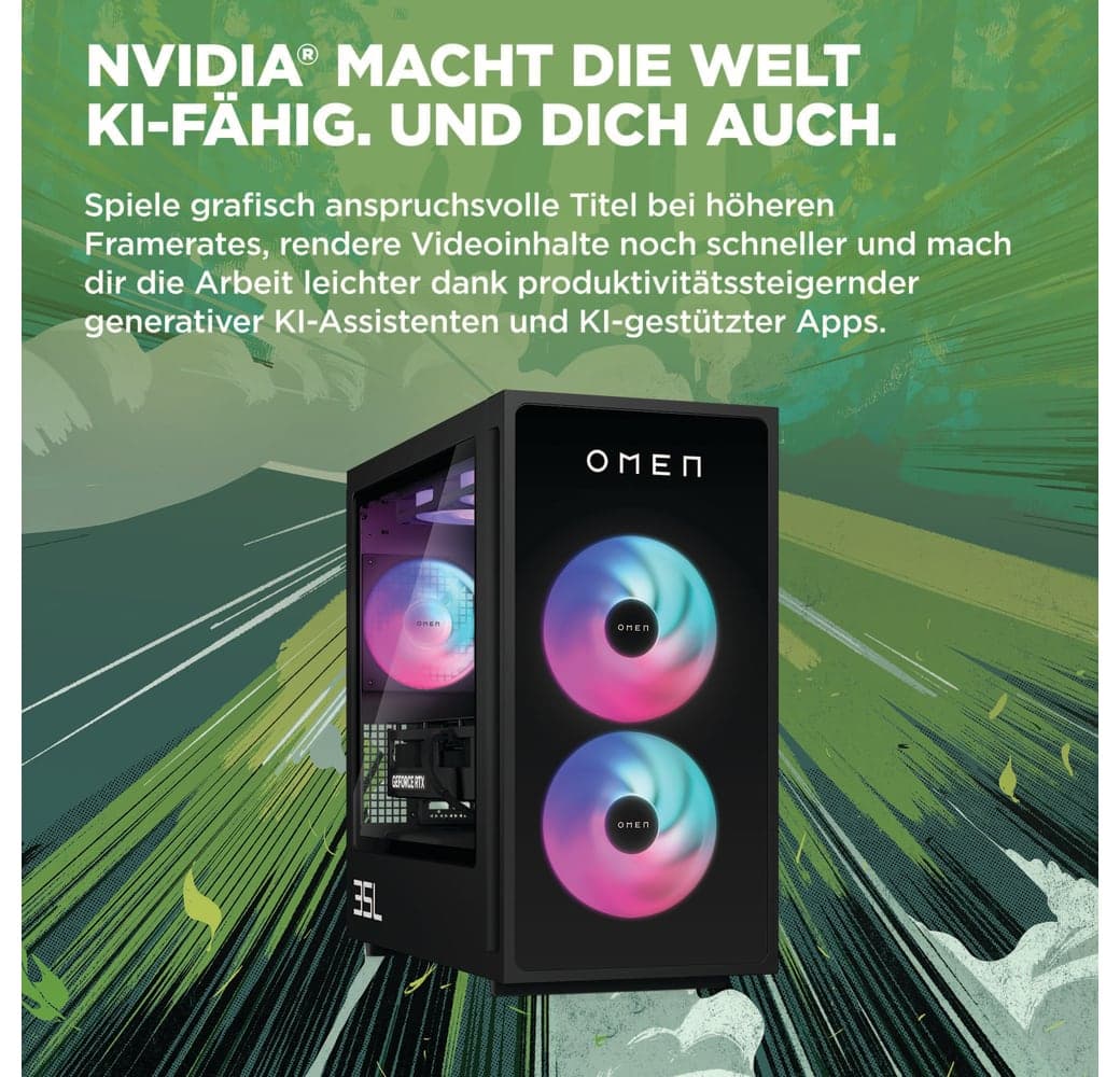 Schwarz HP OMEN 35L GT16-0064ng Gaming Desktop - Intel® Core™ Ultra 7-265F - 32GB - 1TB SSD - NVIDIA® GeForce® RTX™ 5070.6