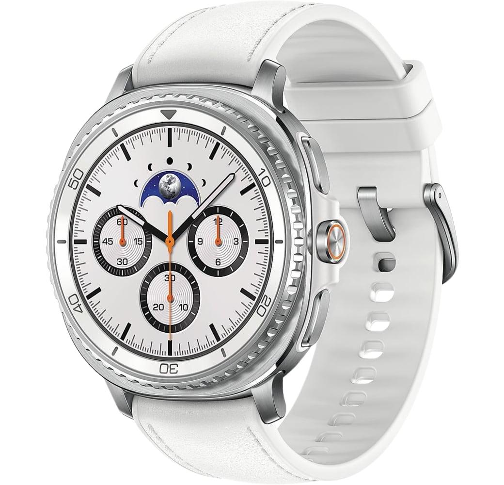 Blanco Samsung Galaxy Watch8 Classic Smartwatch, caja de acero inoxidable, 46mm.1