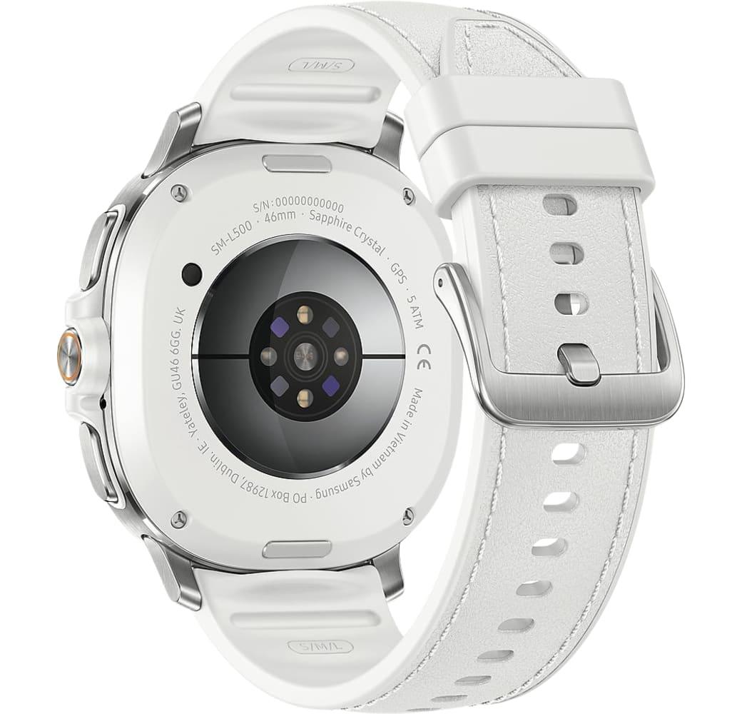 Blanco Samsung Galaxy Watch8 Classic Smartwatch, caja de acero inoxidable, 46mm.3