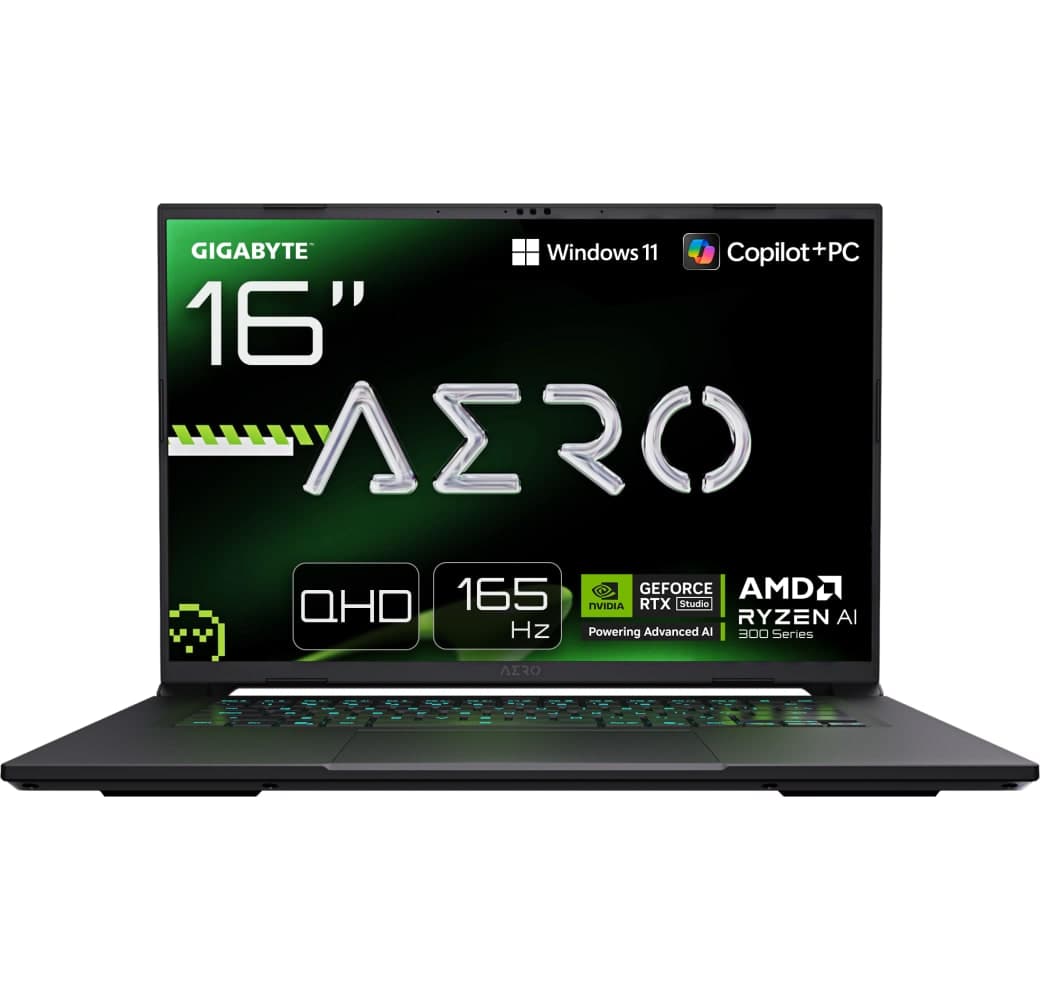 Black Gigabyte AERO X16 Gaming Laptop - AMD Ryzen™ 7 AI 350 - 32GB - 1TB SSD - NVIDIA® GeForce® RTX™ 5060.1