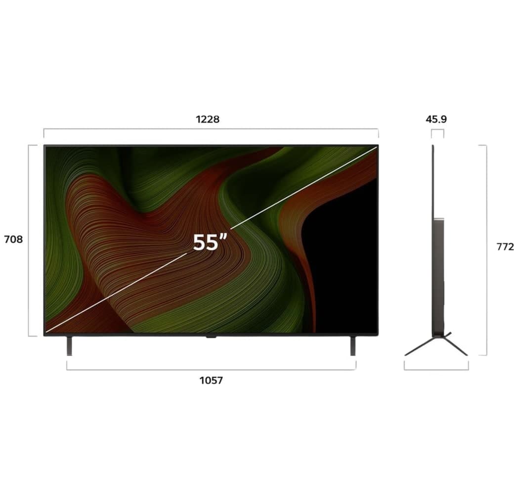 Black LG OLED55B59LA.AEUD - TV 55" OLED 4K.5
