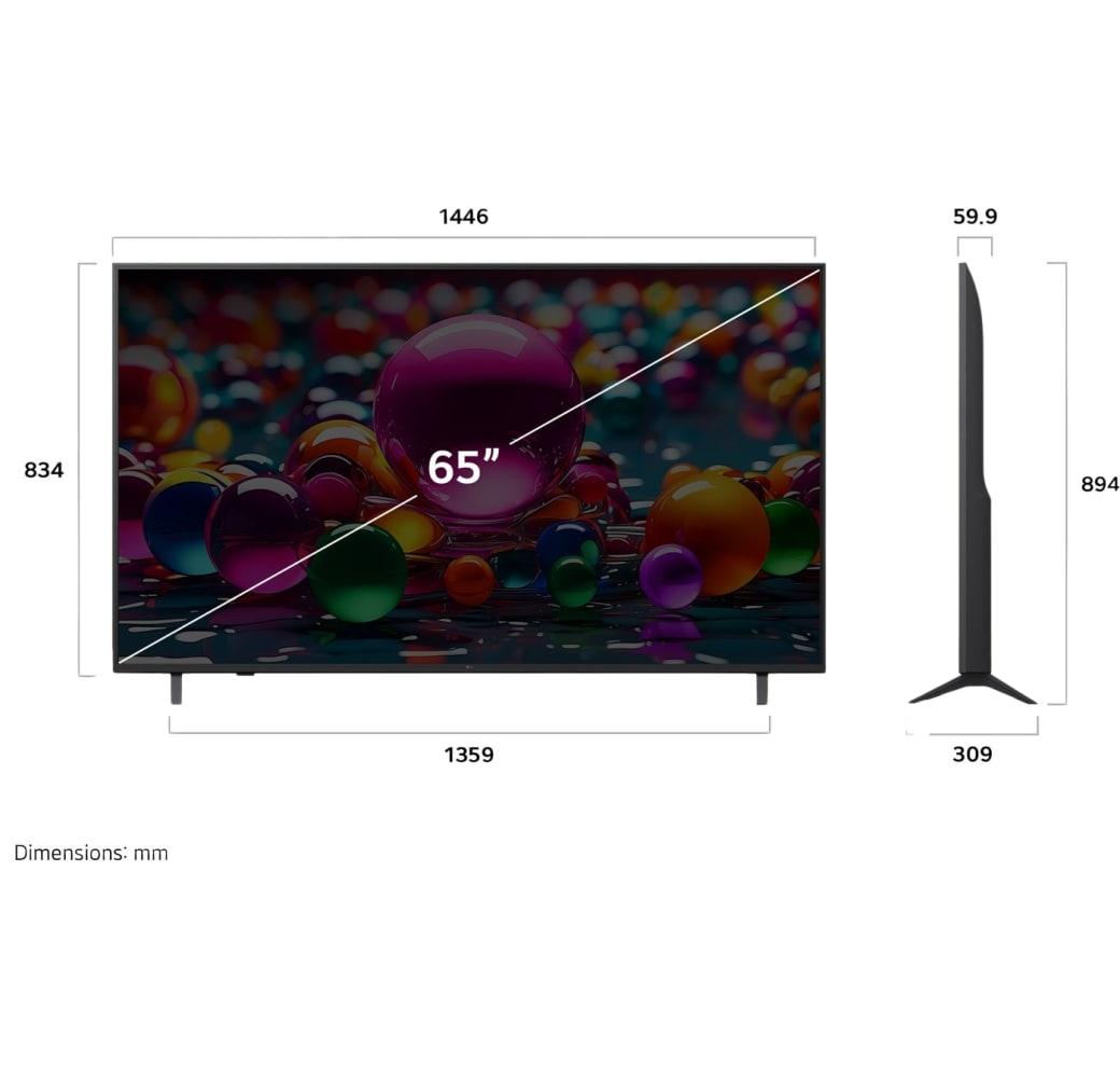 Schwarz LG 65UA75006LA.AEUD - TV 65" 4K.4