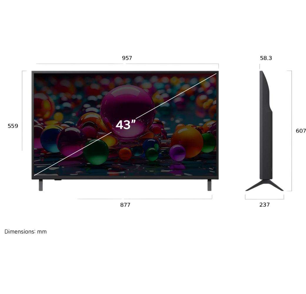 Schwarz LG 43UA75006LA.AEUD - TV 43" 4K.4