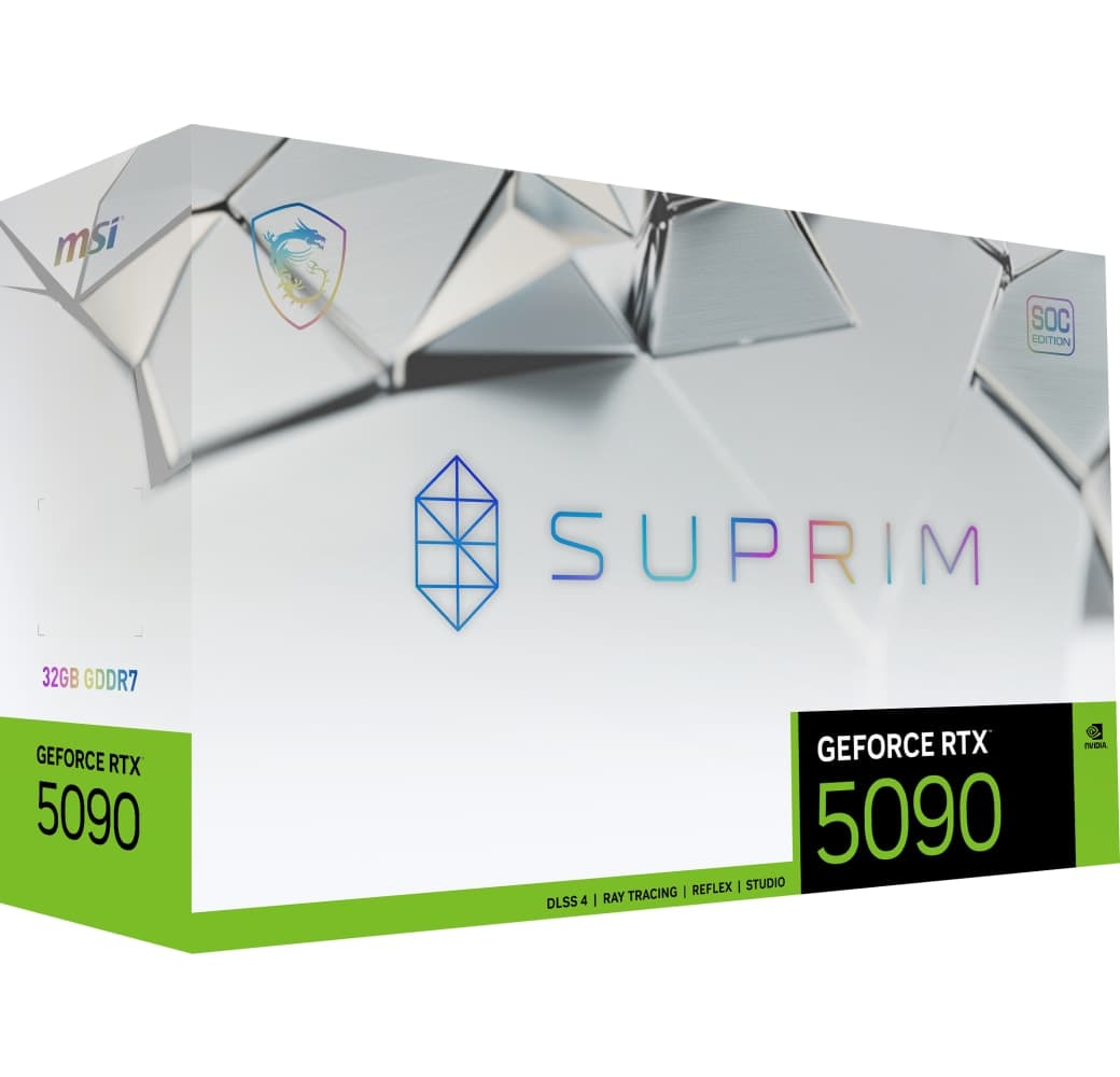 Black MSI GeForce RTX 5090 SUPRIM SOC 32GB GDDR7 Graphics Card.2