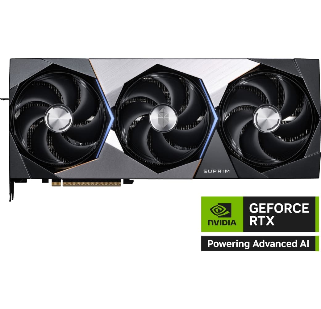 Black MSI GeForce RTX 5090 SUPRIM SOC 32GB GDDR7 Graphics Card.4