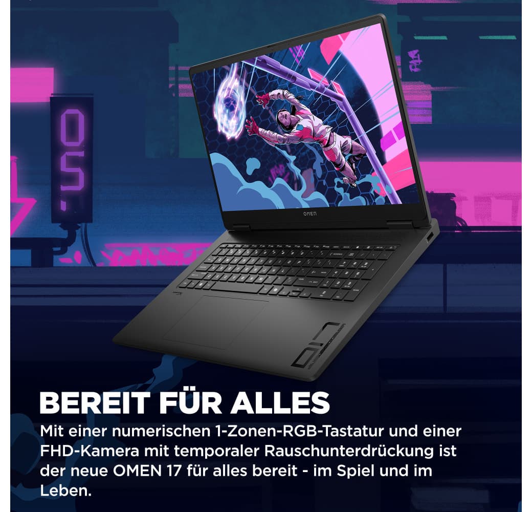 Shadow Black HP Omen 17-db1073ng Gaming Laptop - AMD Ryzen™ 7 AI 350 - 32GB - 1TB SSD - NVIDIA® GeForce® RTX™ 5060.10
