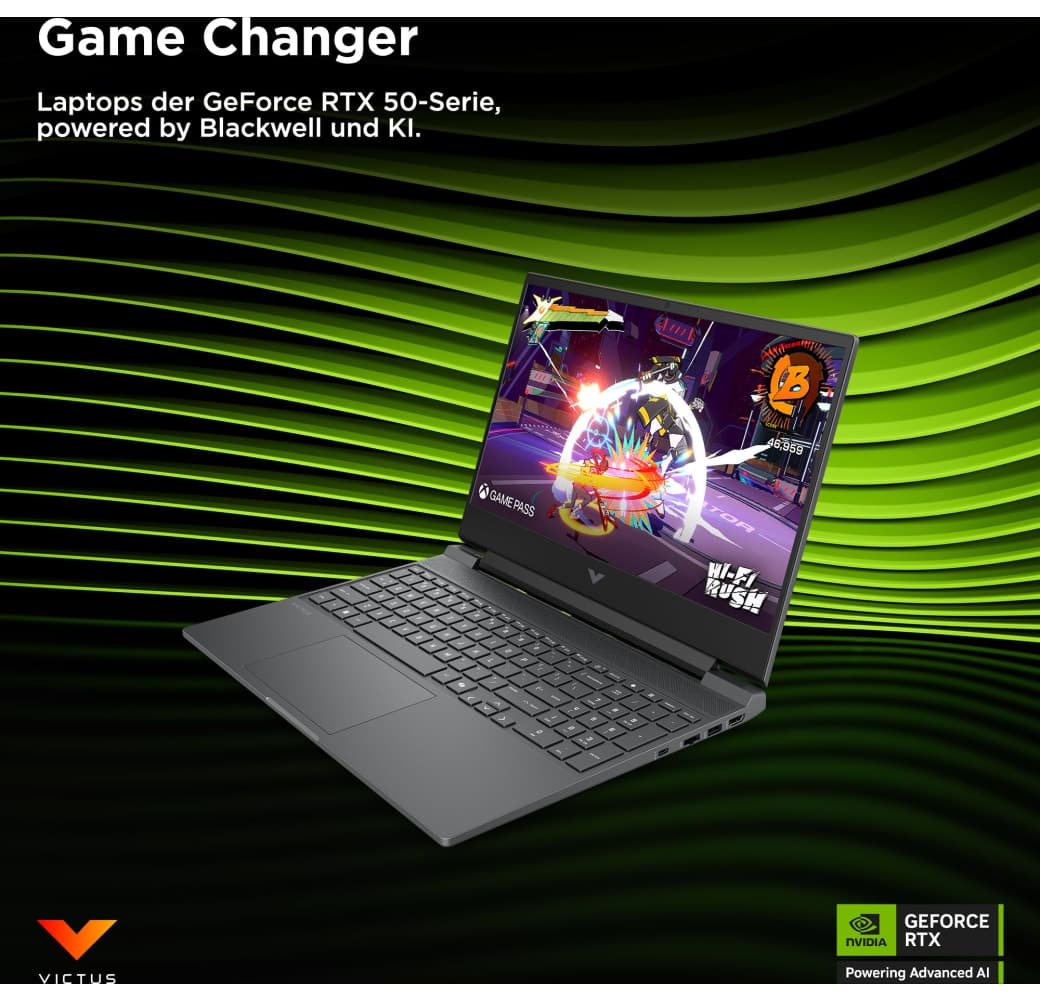 Silber HP Victus 15-fa2073ng Gaming Notebook - Intel® Core™ i7-13620H - 16GB - 1TB SSD - NVIDIA® GeForce® RTX™ 5060.3