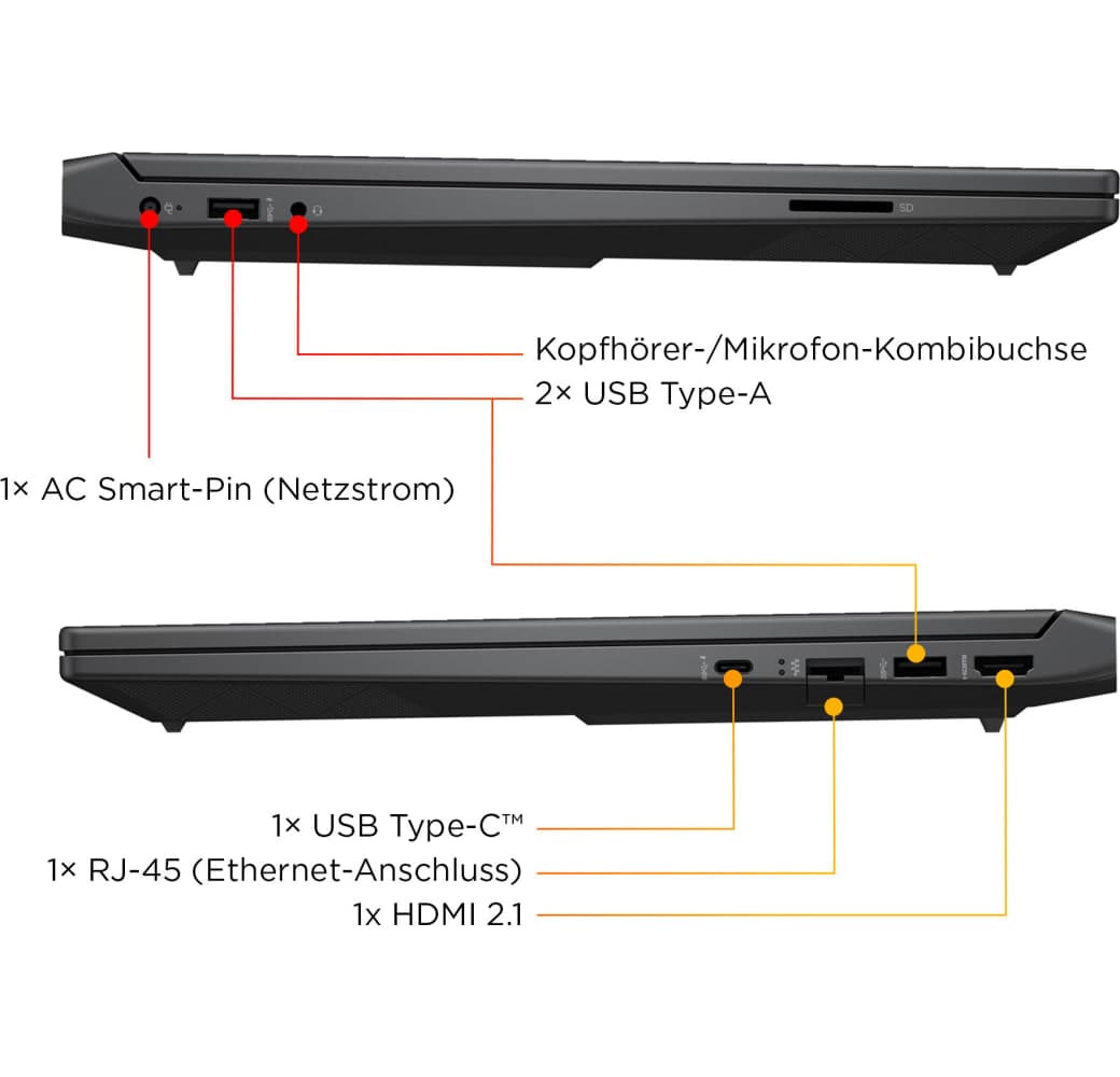 Silber HP Victus 15-fa2073ng Gaming Notebook - Intel® Core™ i7-13620H - 16GB - 1TB SSD - NVIDIA® GeForce® RTX™ 5060.4