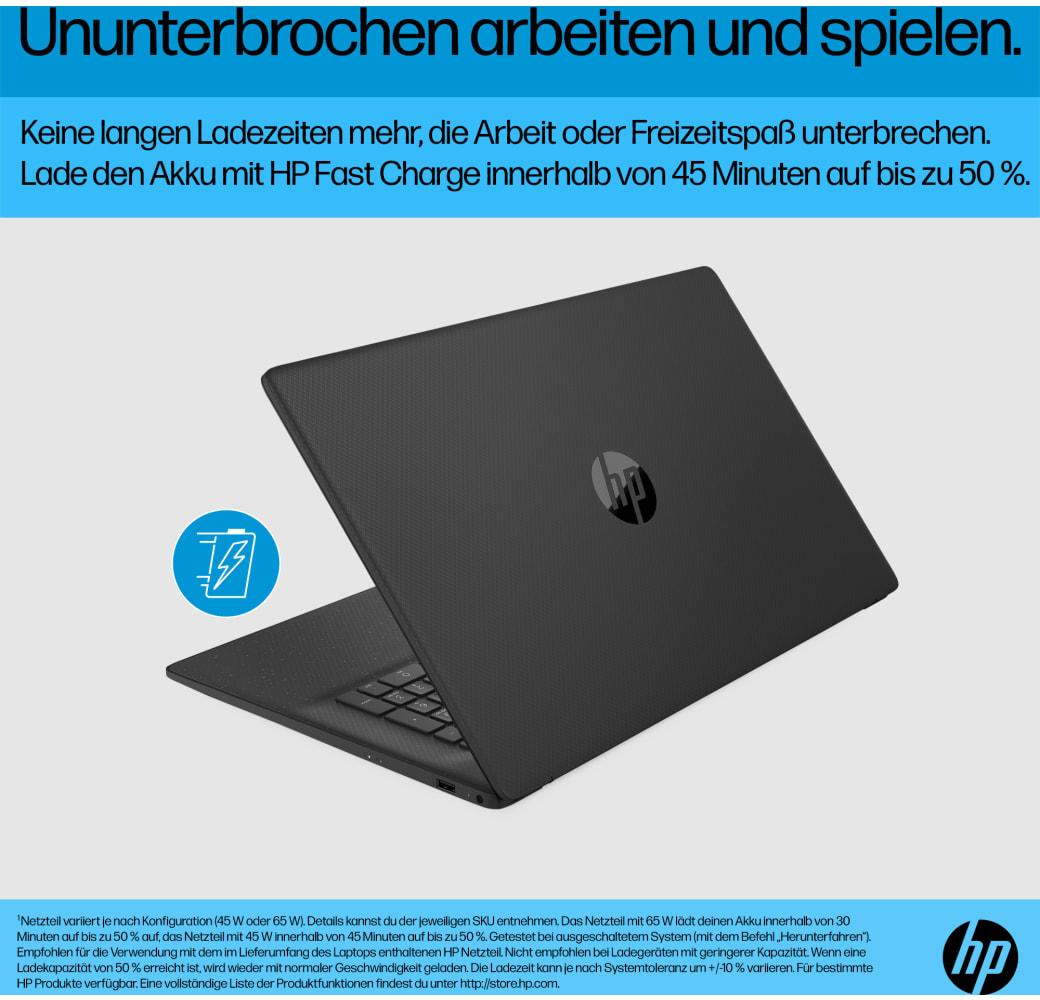 Tiefschwarz HP 17-cp3072ng Notebook - AMD Ryzen™ 7 7730U - 16GB - 512GB SSD - AMD AMD Radeon Graphics.8