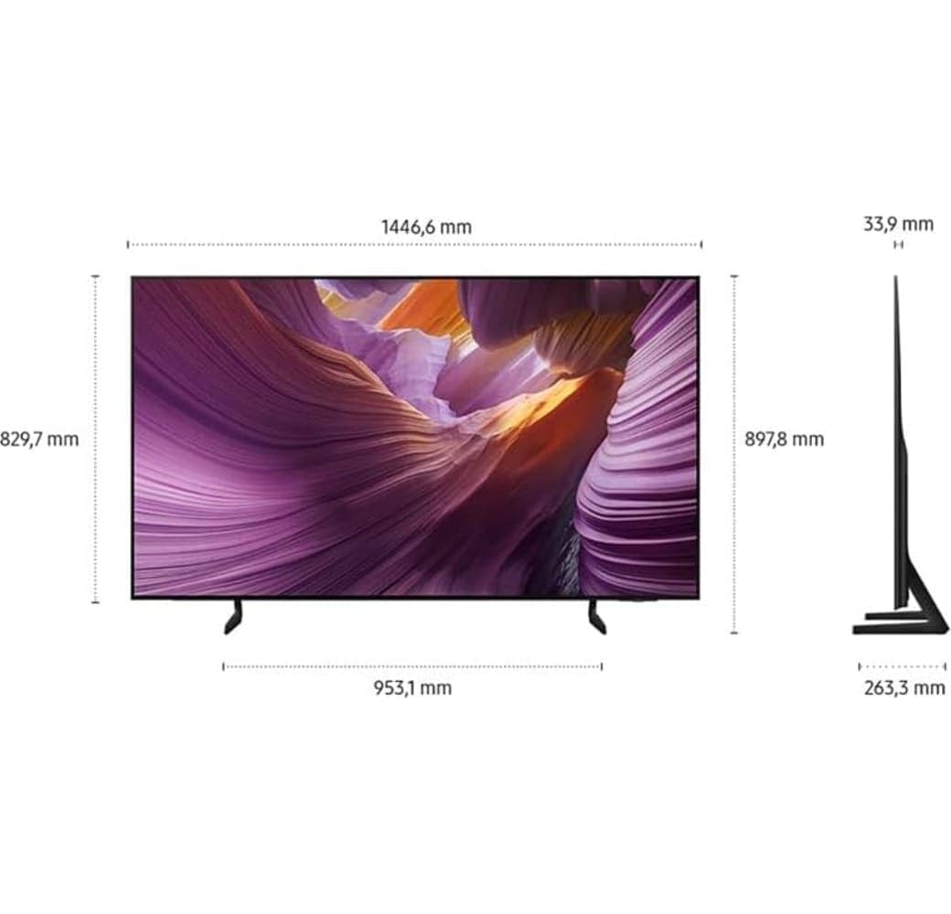 Black Samsung GQ55S85FAUXZG - TV 55" OLED 4K.6