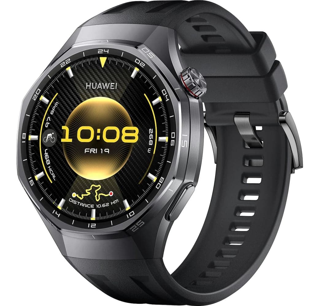 Black Huawei Watch GT6 Pro Smartwatch, Titanium Case, 46mm.2