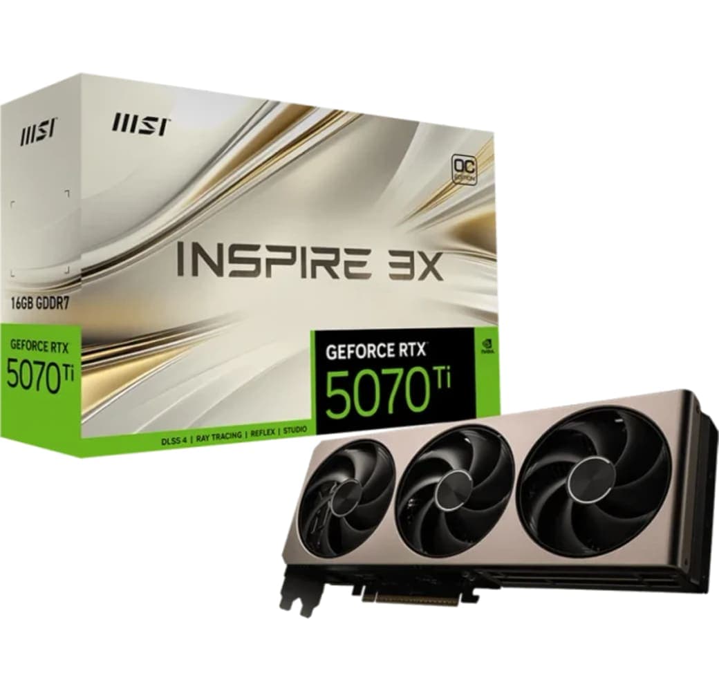 Bronze MSI GeForce RTX 5070 Ti 16G INSPIRE 3X OC Grafikkarte.1