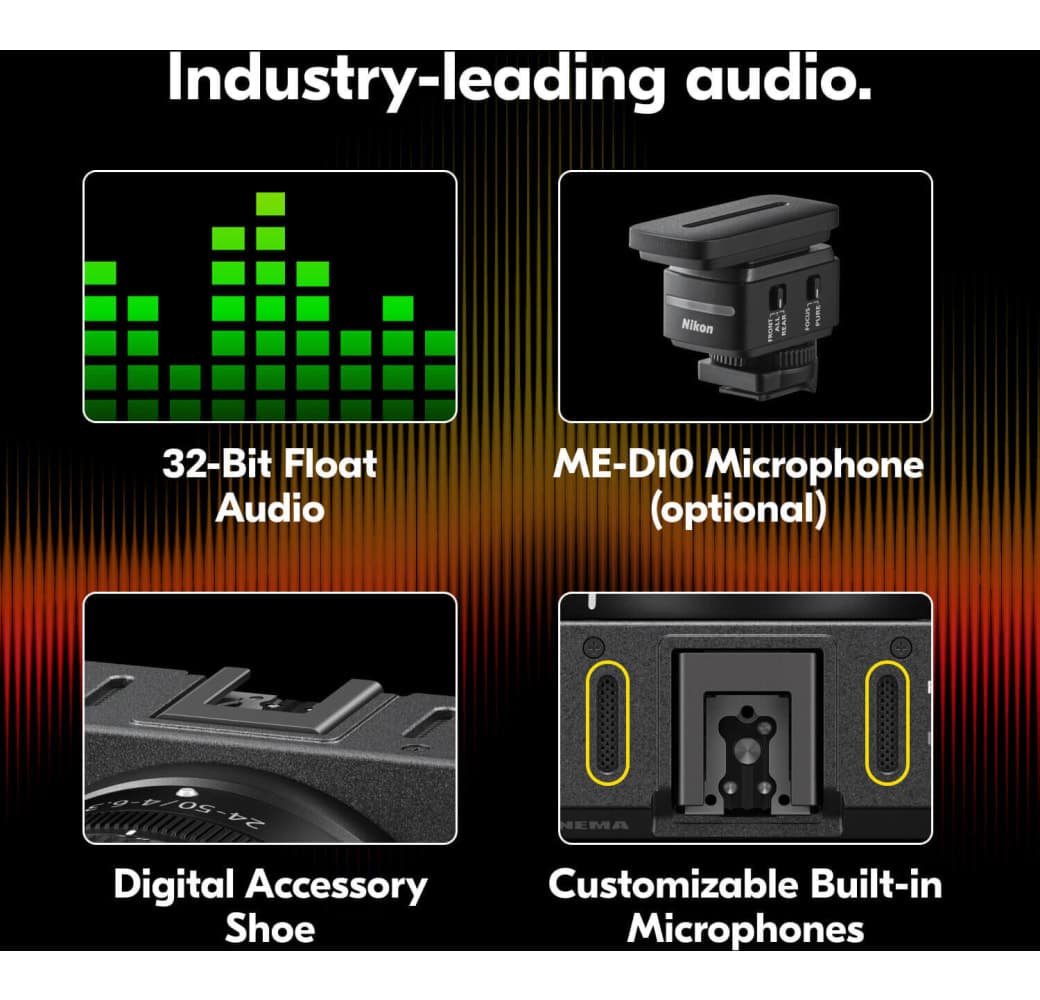 Black Nikon ZR 6K Cine Camera Body - Full-Frame 6K RAW R3D | Z-Mount.13