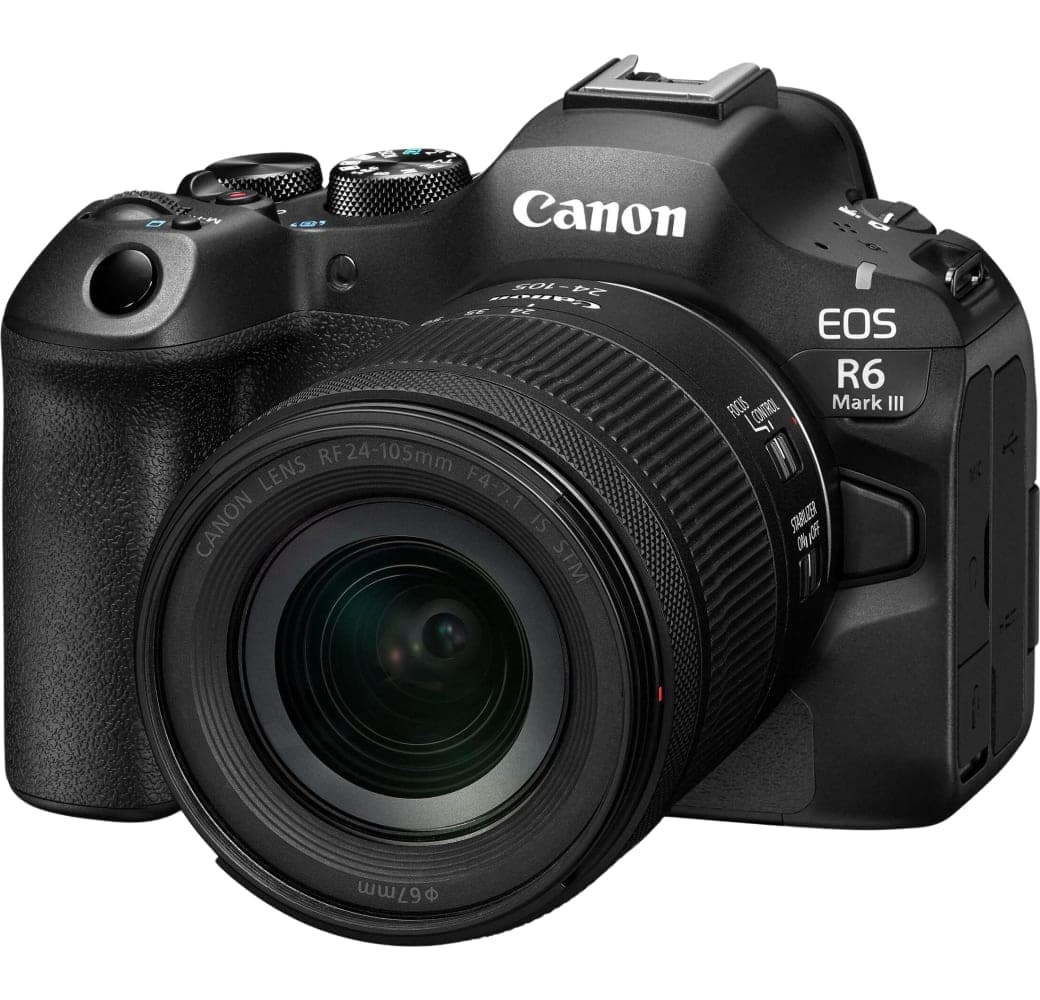 Black Canon EOS R6 Mark III Kit - Full-Frame Mirrorless Camera + RF 24-105mm F4-7.1 IS STM.1