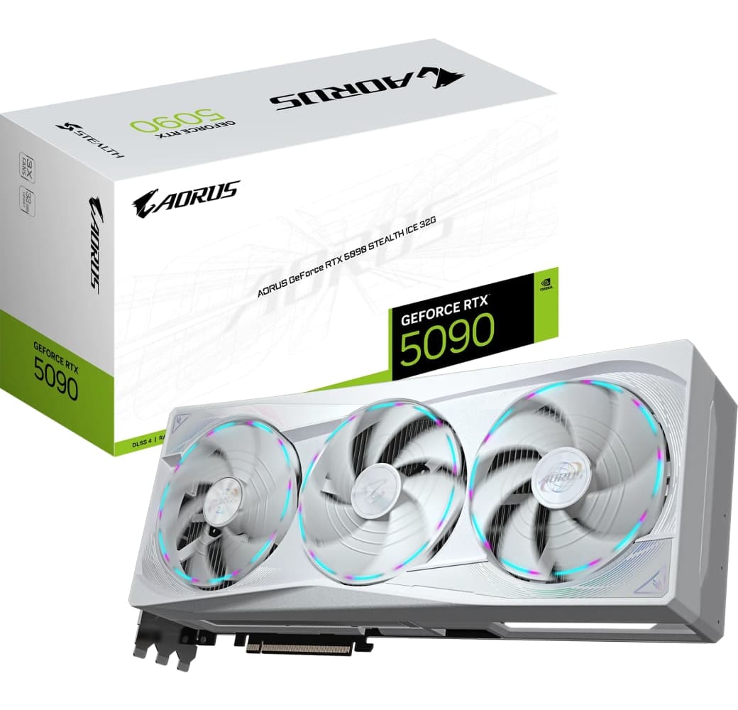 Black Gigabyte GeForce RTX 5090 AORUS Stealth ICE 32GB GDDR7 Graphics Card.1