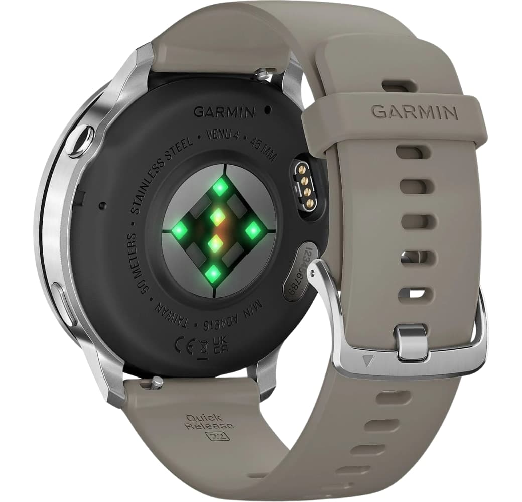 Silver Garmin Venu® 4 Smartwatch, Fiber-reinforced polymer case, 45mm.2