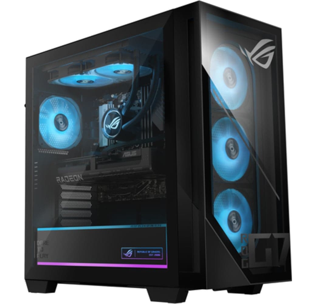 Black ASUS ROG GM700 GM700TZ-R9800X183W Gaming Desktop - AMD Ryzen™ 9 9800X3D - 32GB - 2TB SSD - AMD RX 9070 XT PRIME OC -.2