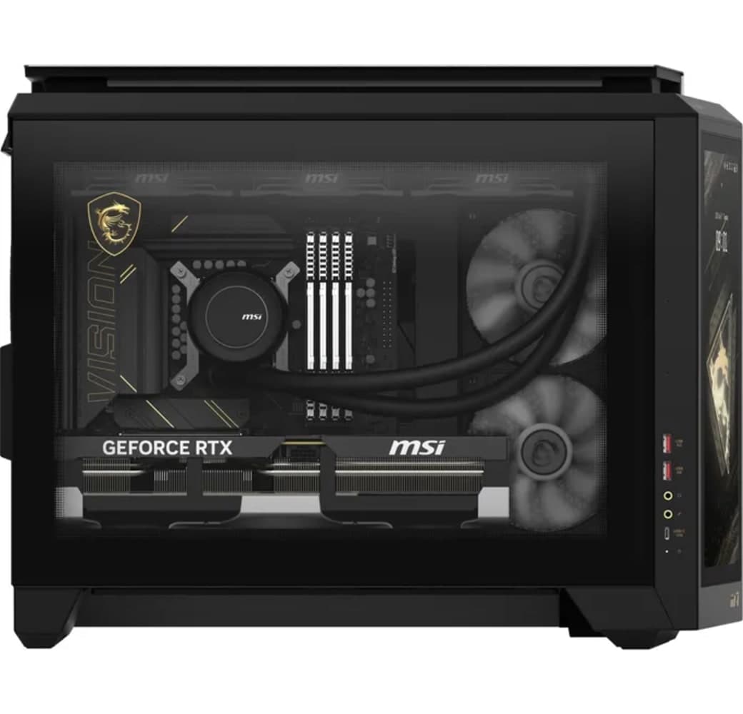 Schwarz MSI MEG Vision X AI 2NVR7-236AT Gaming-Desktop - Intel® Core™ Ultra 7-265K - 64 GB - 2 TB SSD - NVIDIA® GeForce® RTX™ 5070 Ti -.3