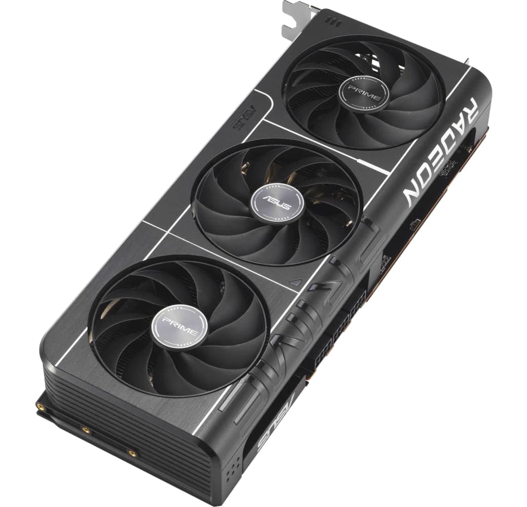 Black ASUS PRIME RX 9070 XT Graphics Card.10