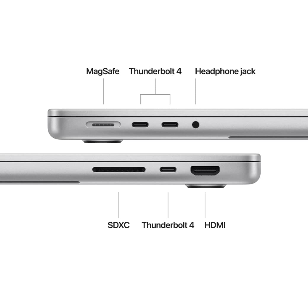 Plata Portátil Apple MacBook Pro de 14" - Apple M4 - 16 GB - SSD de 512 GB - GPU integrada Apple de 10 núcleos - Alemán (QWERTZ).3
