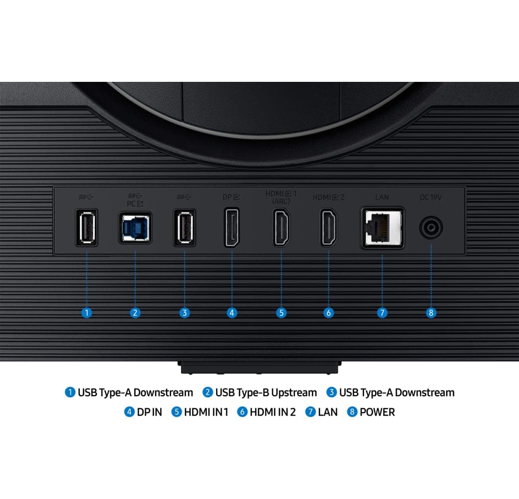 Black Samsung - 32" Odyssey G7 G70D UHD (32") FHD Curved LS32DG702EUXEN.11