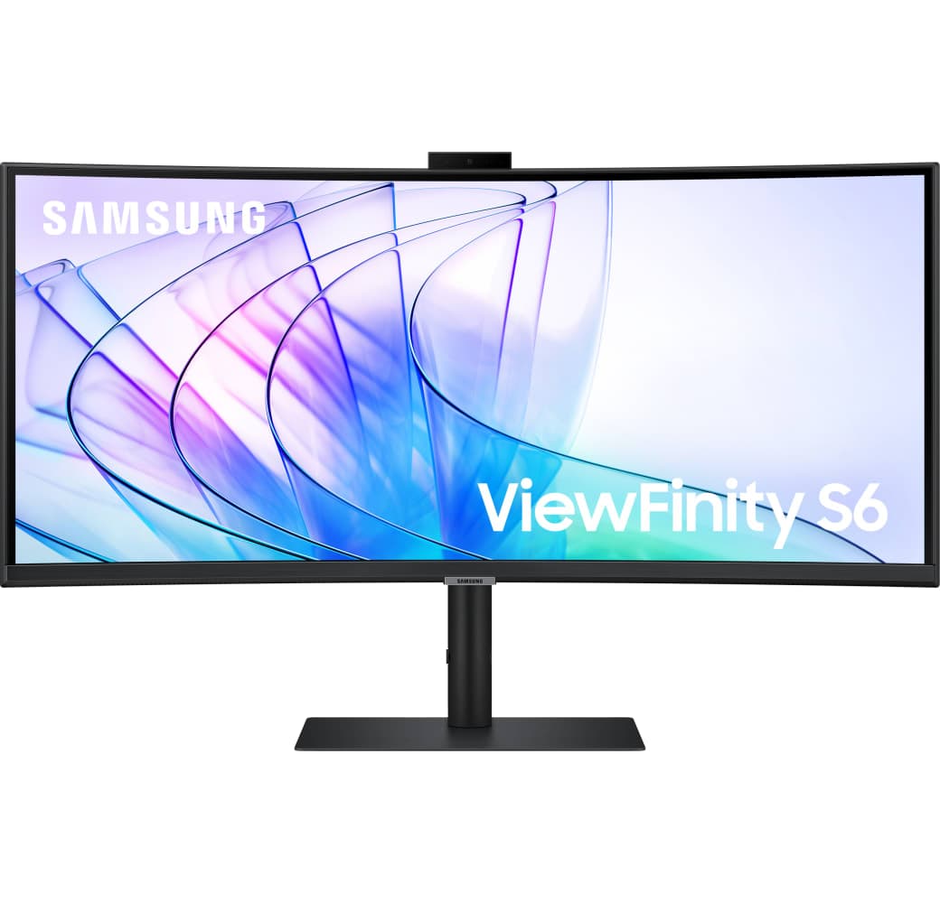 Black Samsung - 34" ViewFinity S6 (34") Ultra WQHD Curved LS34C652VAUXEN.1