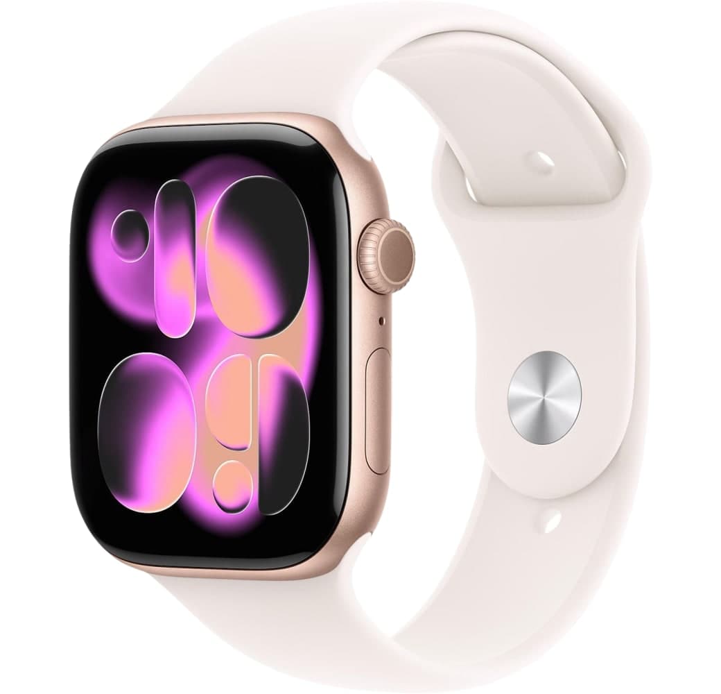 Roségold Apple Watch Series 11 GPS + Cellular, Aluminiumgehäuse, 46 mm.1