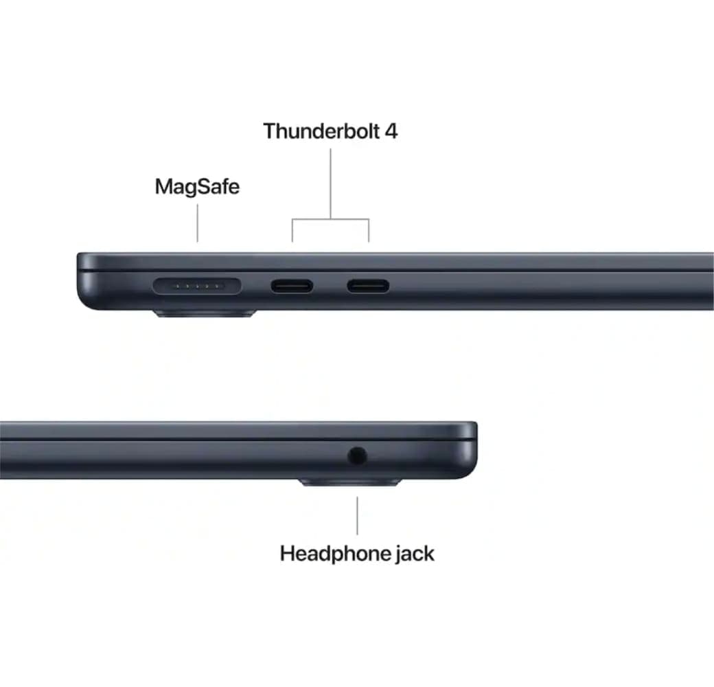 Mitternacht Apple MacBook Air 13" Laptop - Apple M5 - 16 GB - 1 TB SSD - Apple 10-Core - Deutsch (QWERTZ).4