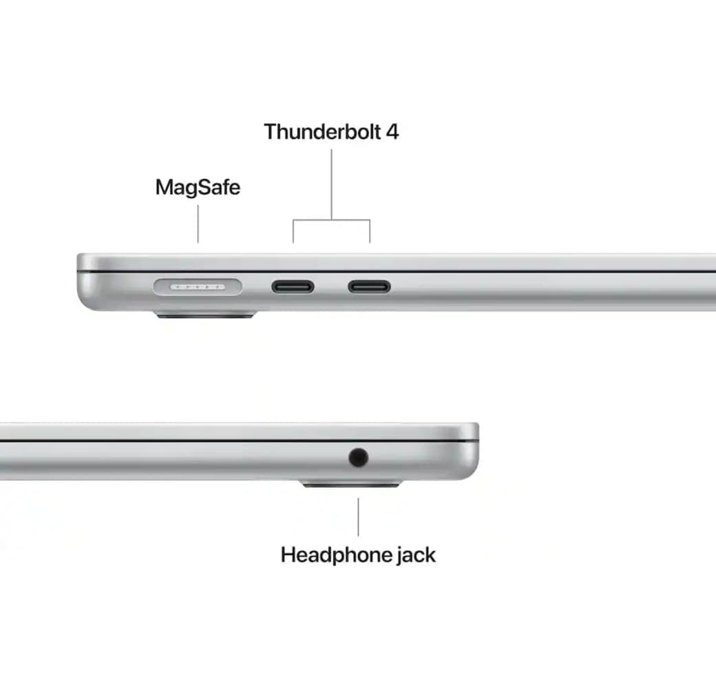 Silber Apple MacBook Air 13" Laptop - Apple M5 - 16 GB - 512 GB SSD - Apple 8-Core - Deutsch (QWERTZ).4