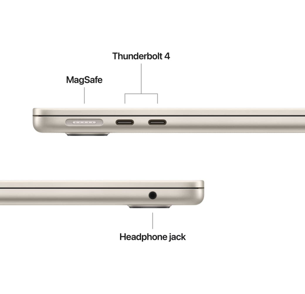 Sternenlicht Apple MacBook Air 13" Laptop - Apple M5 - 16 GB - 512 GB SSD - Apple 8-Core - Deutsch (QWERTZ).4