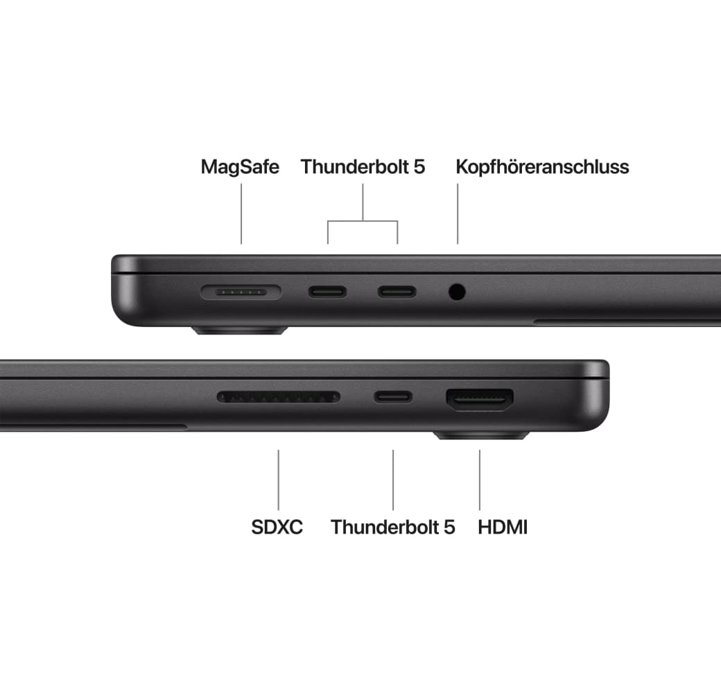 Space Black Apple MacBook Pro 14" Laptop - Apple M5 Pro - 32 GB - 1 TB SSD - Apple 10-Core - Deutsch (QWERTZ).4