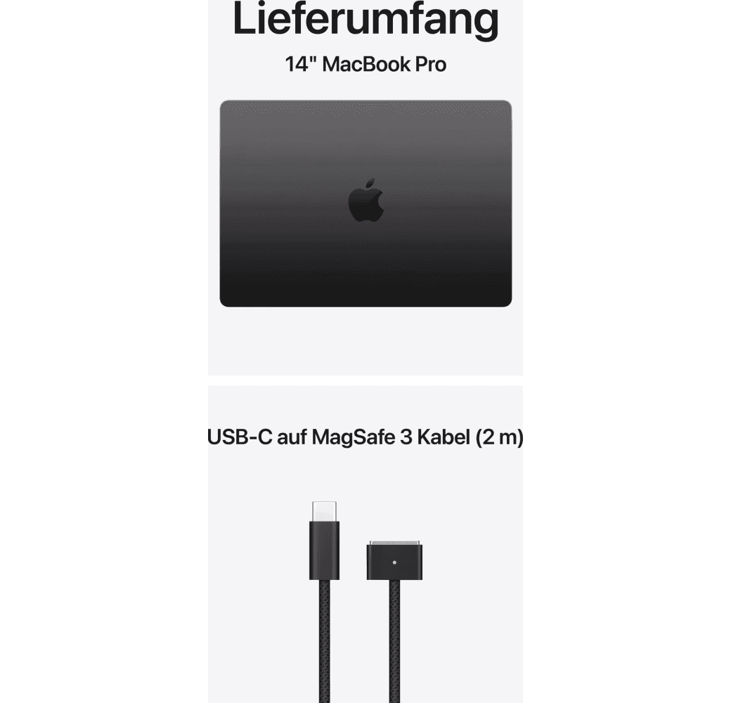 Space Black MacBook Pro 14" Laptop - Apple M5 - 16GB - 512GB SSD - Integrated 10-core GPU - German (QWERTZ).6