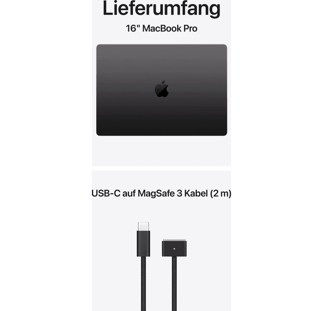 Space Black Apple MacBook Pro 16" Laptop - Apple M5 Max - 32GB - 2TB SSD - Apple 32-core - German (QWERTZ).7