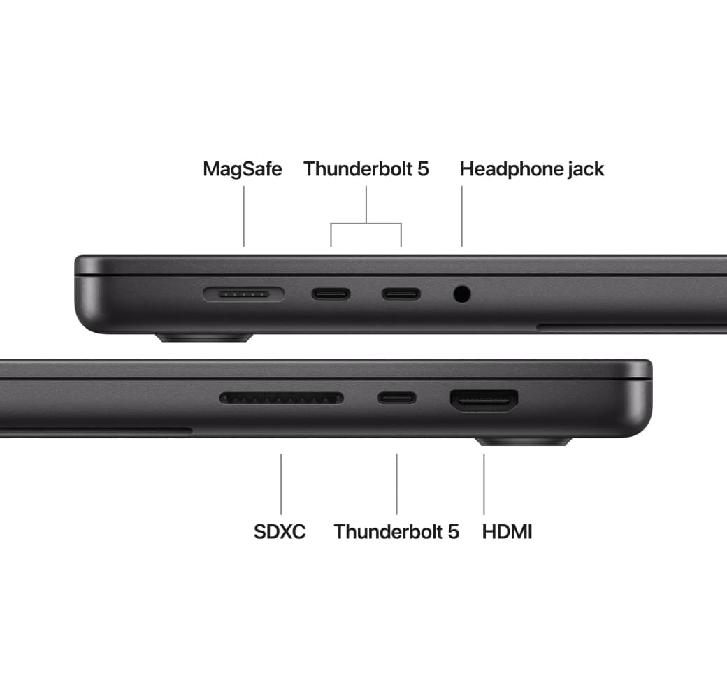 Ruimte Zwart Apple MacBook Pro 16" laptop - Apple M5 Pro - 24 GB - 1 TB SSD - Apple 20-core - Engels (QWERTY).4