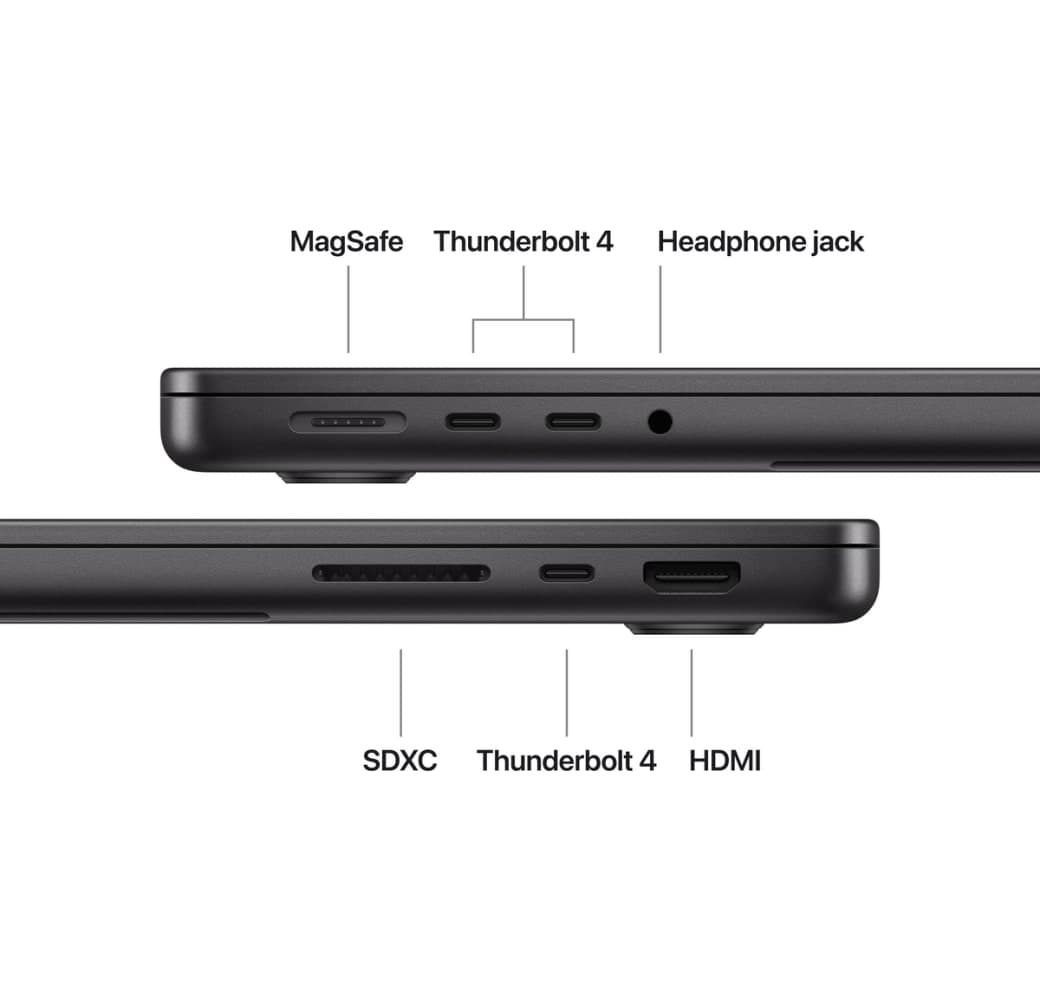 Space Gray MacBook Pro 14" Laptop - 16GB - 1TB SSD - 10-core CPU - German (QWERTZ).4